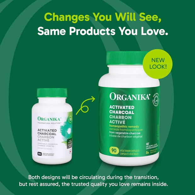 Canadian-Made Activated Charcoal Capsules - Natural Digestive Support for Detox, Gas Relief, and Bloating - 90 Veggie Caps